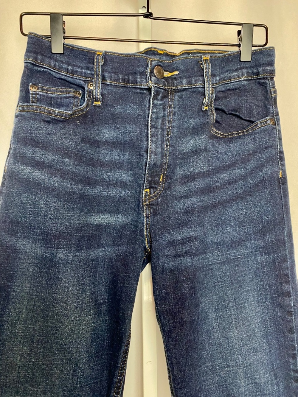 George Menʻs Slim Fit Dark Wash Straight-leg Stretch Denim Jeans 31x30 - Picture 6 of 10